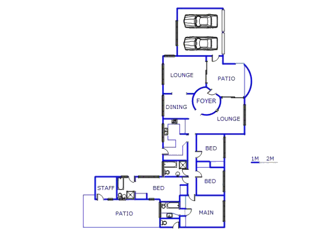 Floor plan of the property in Dunnottar