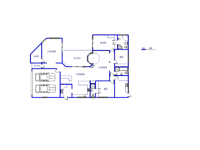 Floor plan of the property in Parklands