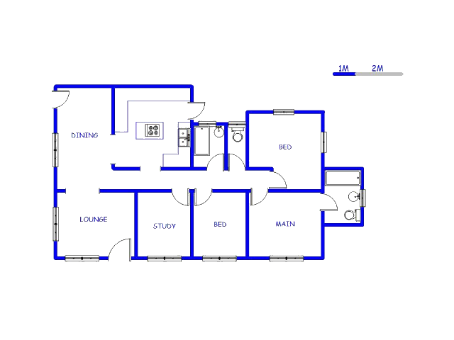 Floor plan of the property in Zakariyya Park