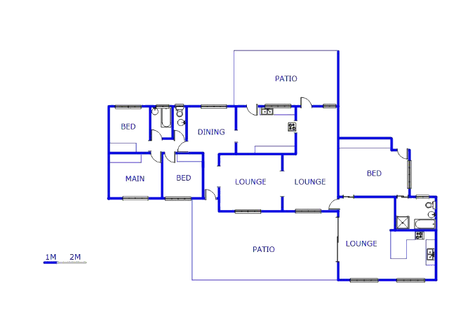 Floor plan of the property in Rensburg