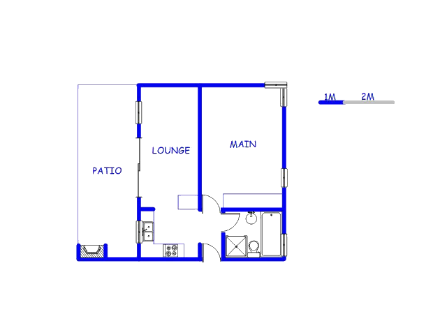 Floor plan of the property in Willowbrook