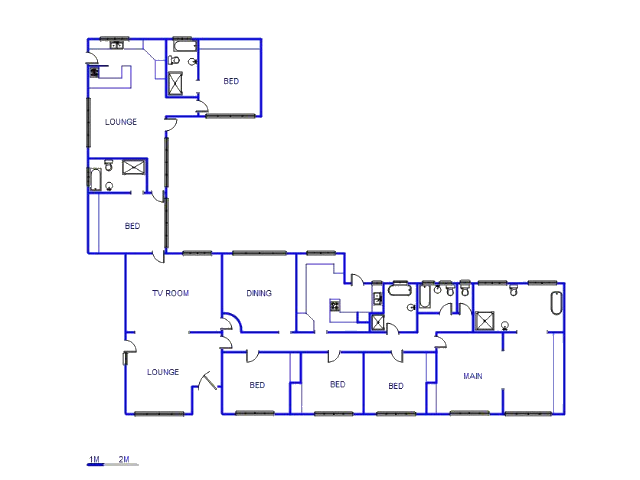 Floor plan of the property in Pretoria North