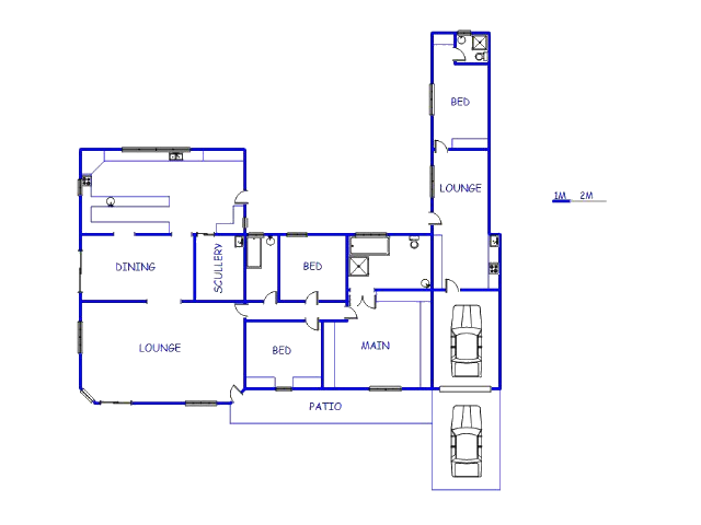 Floor plan of the property in Lenasia South