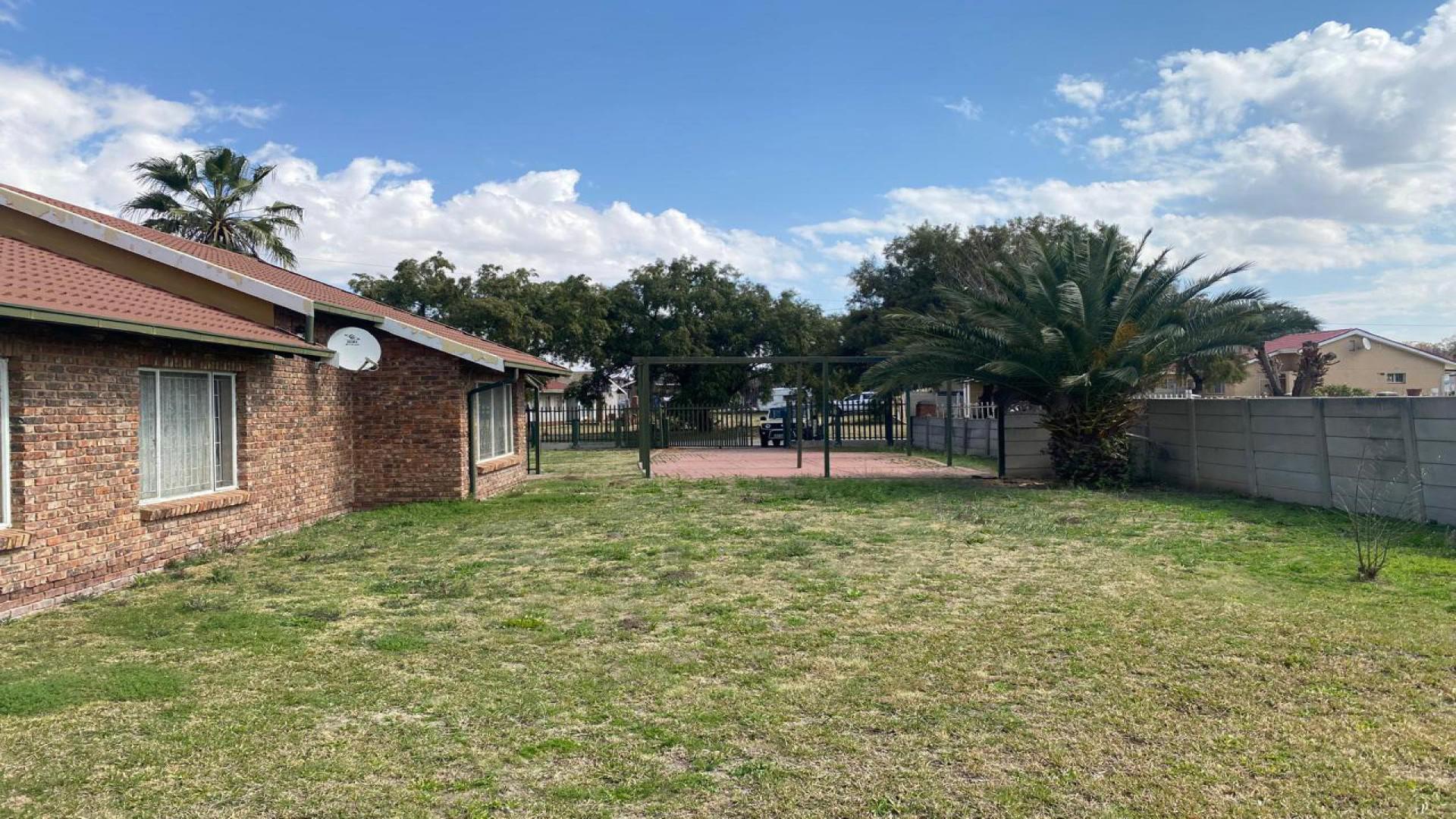 Backyard of property in Welkom