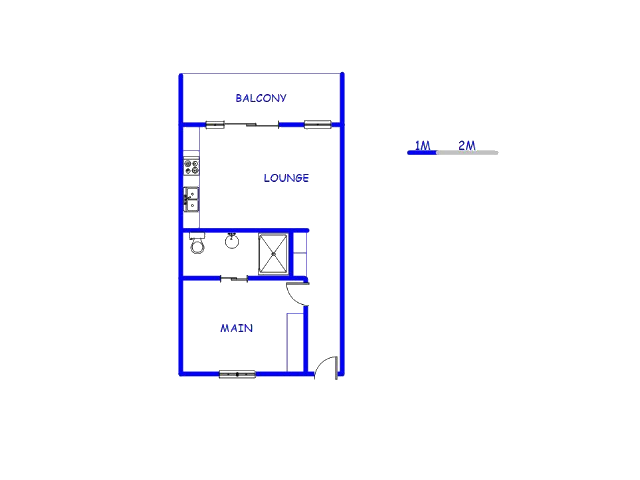 Floor plan of the property in Montague Gardens