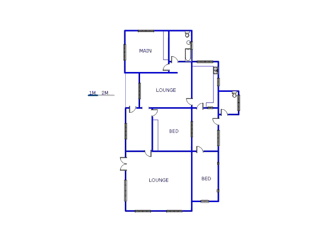 Floor plan of the property in Mooilande AH