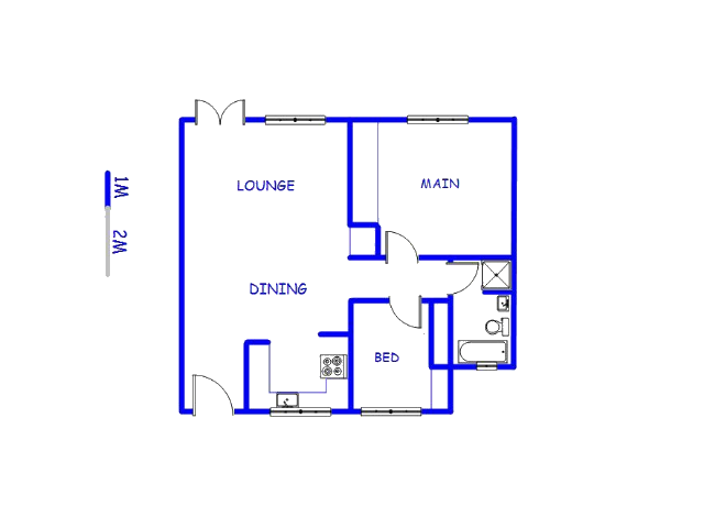 Floor plan of the property in Paulshof