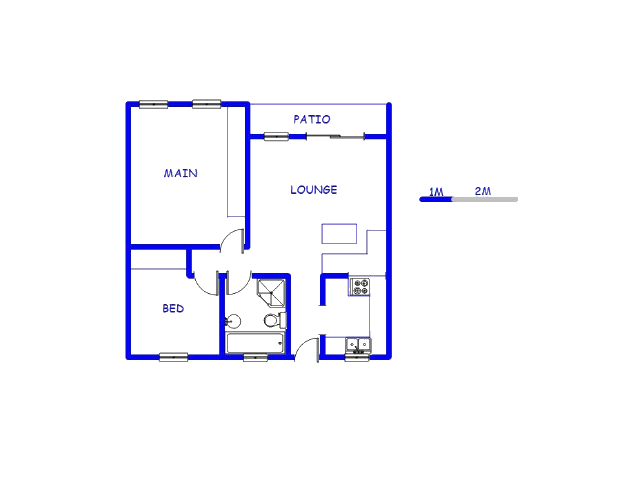 Floor plan of the property in Milnerton