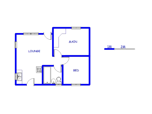 Floor plan of the property in Savanna City