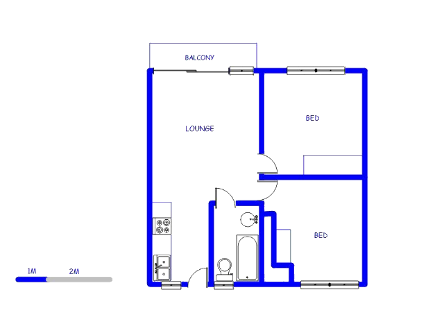 Floor plan of the property in Woodhurst