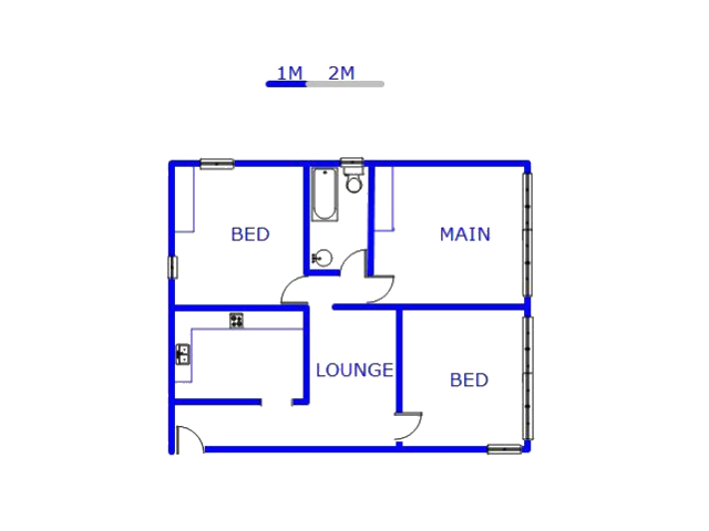 Floor plan of the property in Florida Park