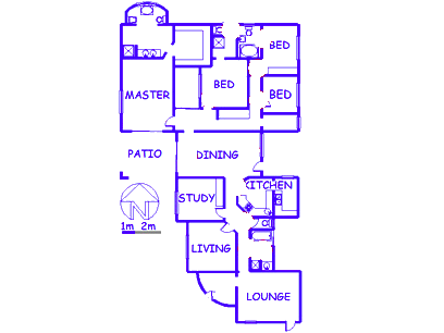 Floor plan of the property in Buccleuch