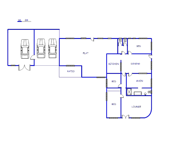 Floor plan of the property in Bredell AH