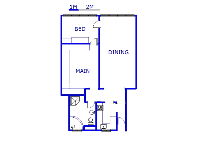 Floor plan of the property in Parktown