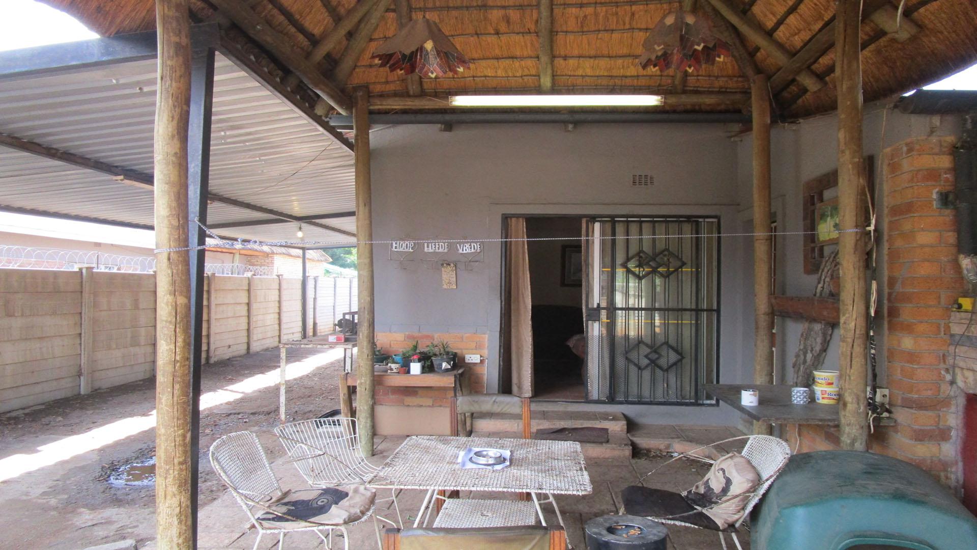 Patio of property in Rustenburg Oos-Einde