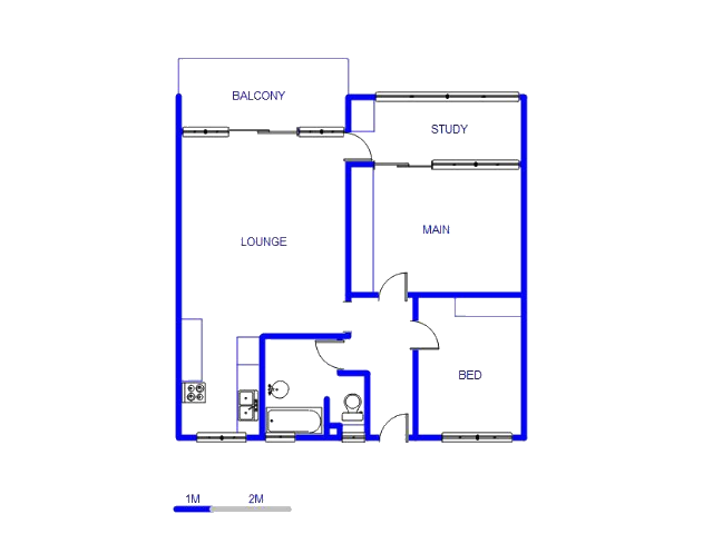 Floor plan of the property in Villieria