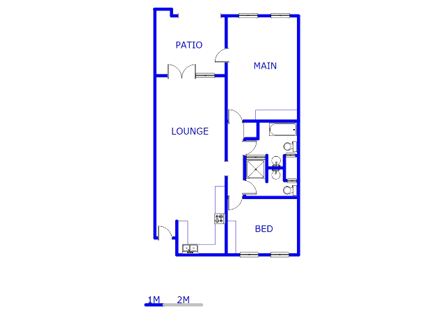 Floor plan of the property in Bedfordview