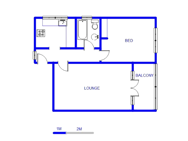 Floor plan of the property in Arcadia