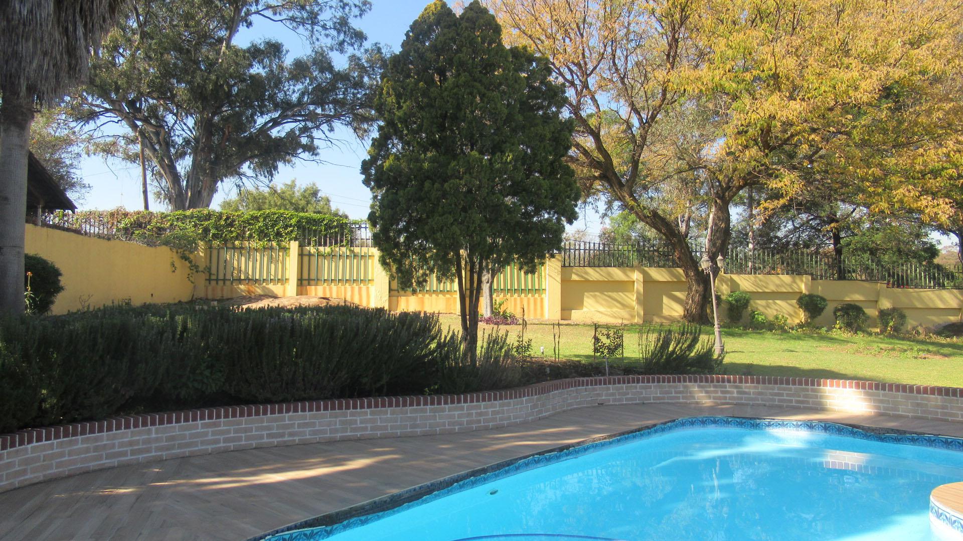 Backyard of property in Gallo Manor