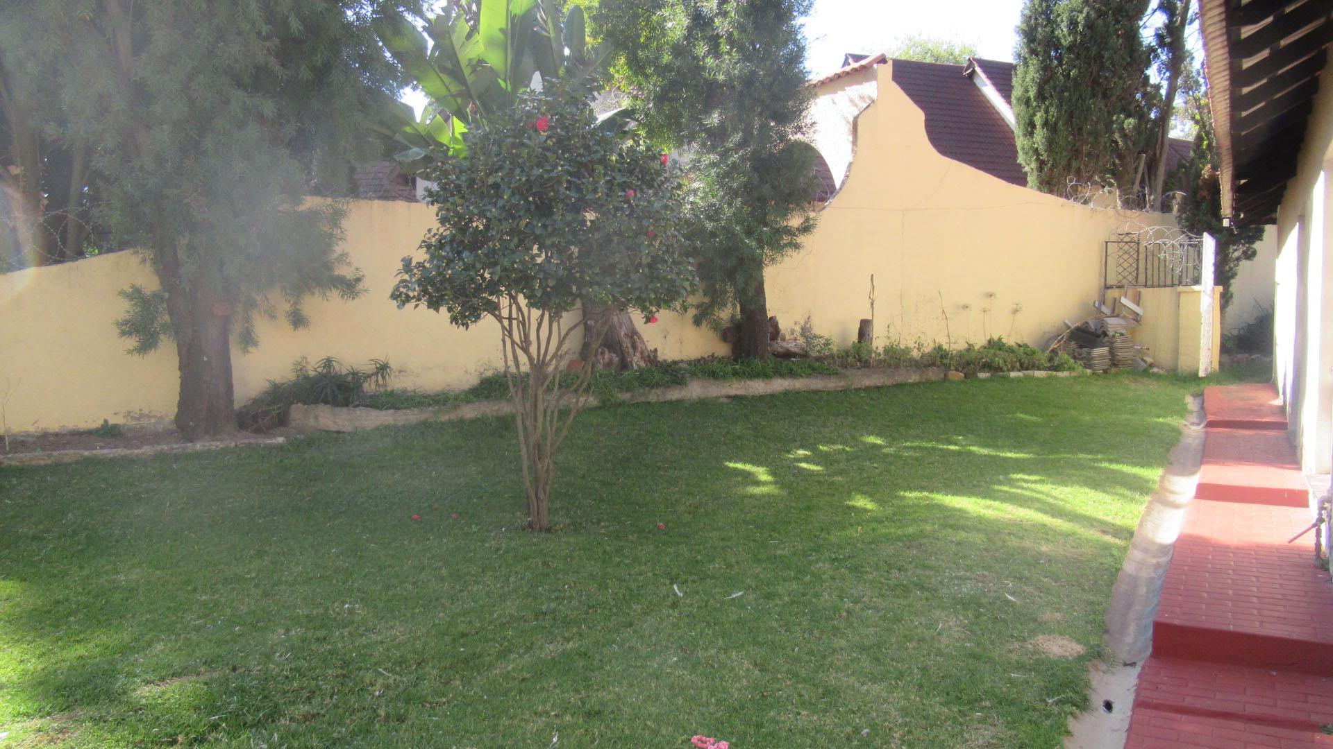 Backyard of property in Gallo Manor