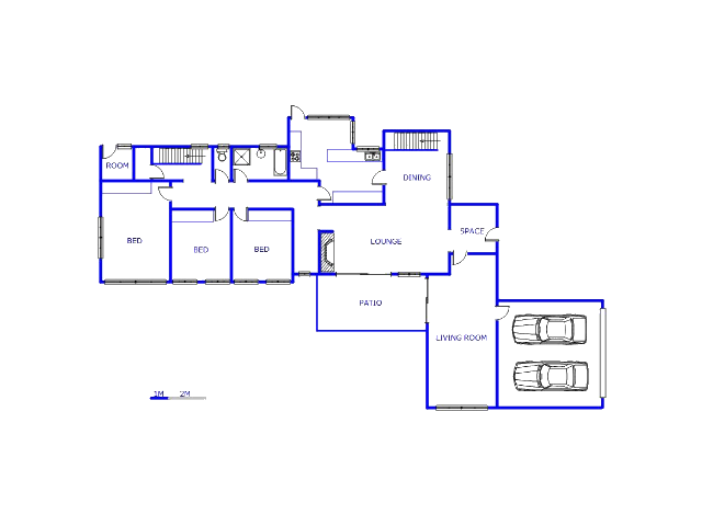 Floor plan of the property in Berario