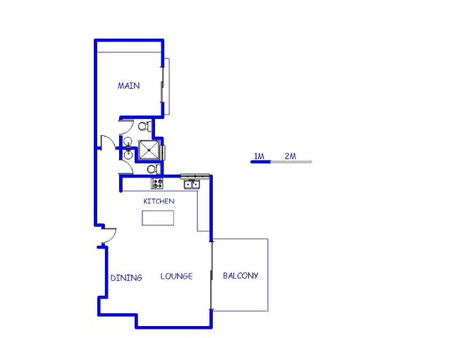 Floor plan of the property in Cape Town Centre