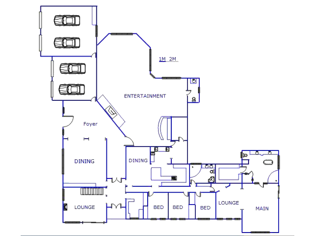 Floor plan of the property in Vanderbijlpark