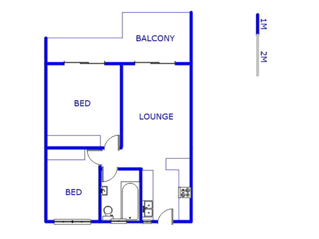 Floor plan of the property in Crystal Park