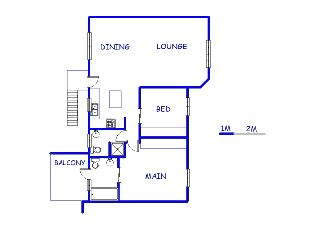 1st Floor - 112m2 of property for sale in New Redruth