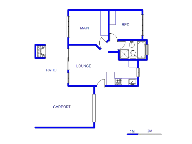 Floor plan of the property in Safarituine