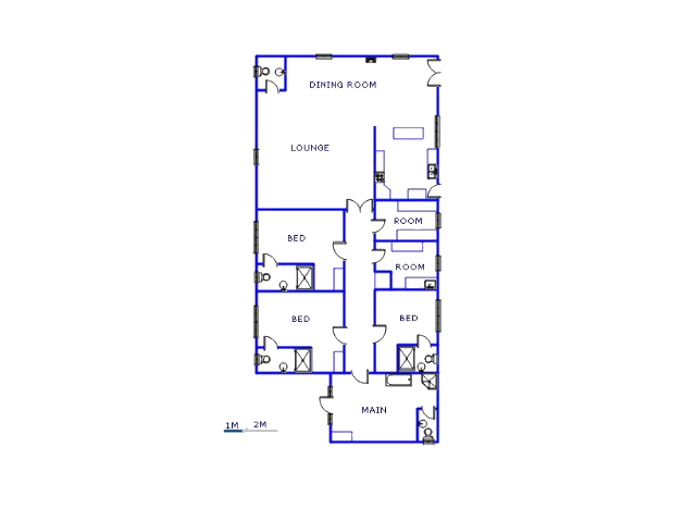 Floor plan of the property in Kookrus