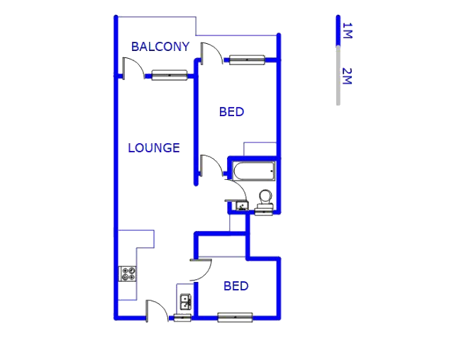 Floor plan of the property in Buccleuch