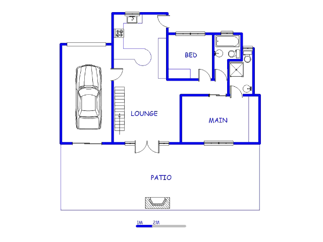 Floor plan of the property in Uvongo