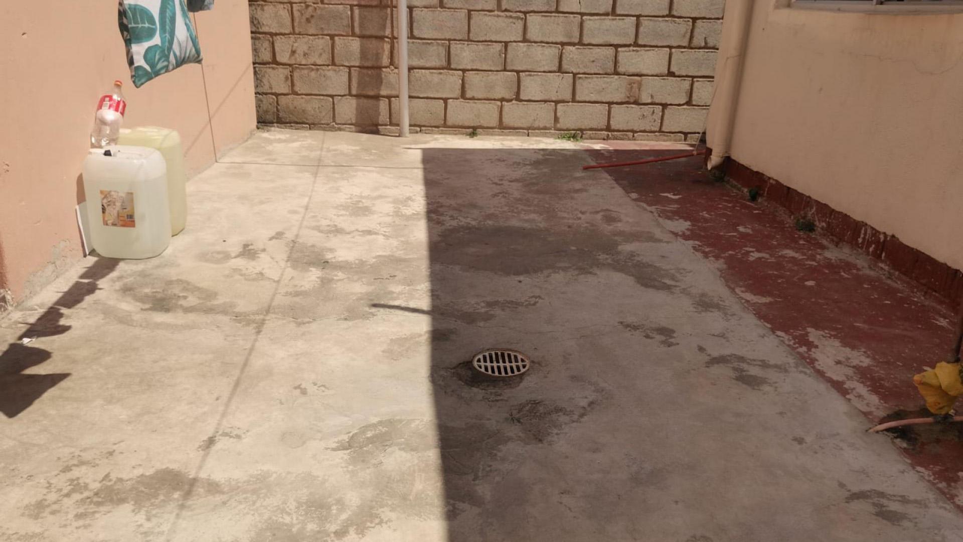 Backyard of property in Motherwell