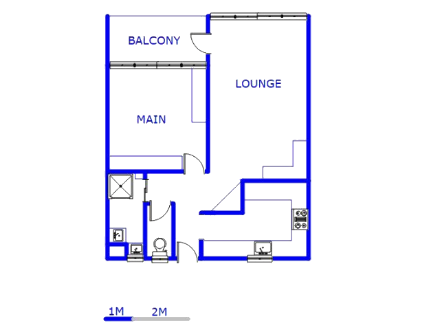 Floor plan of the property in Bedfordview