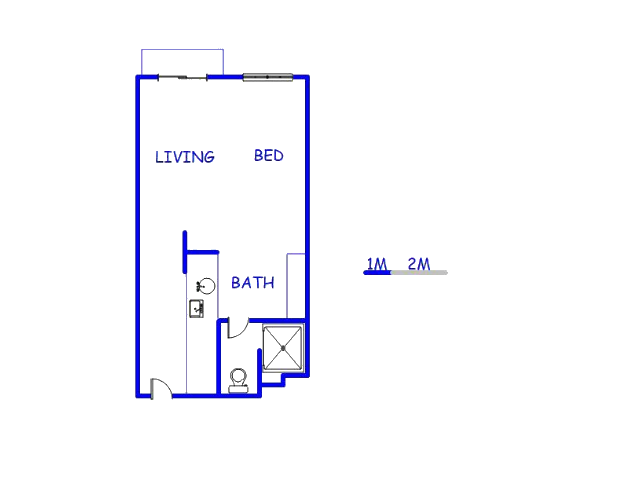 Floor plan of the property in Stellenbosch