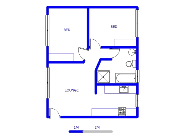 Floor plan of the property in Naturena