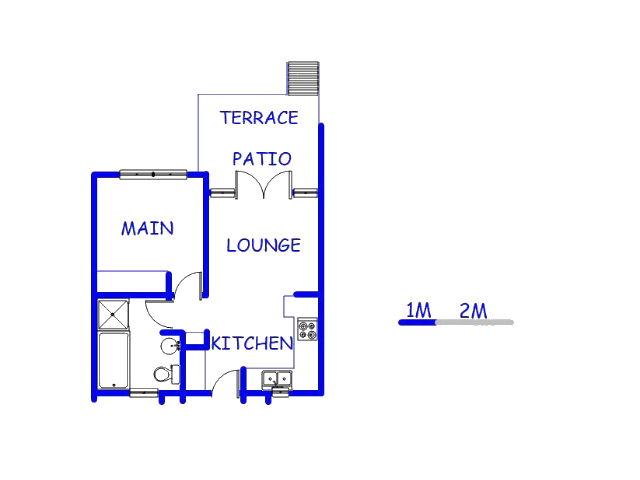 Floor plan of the property in Douglasdale