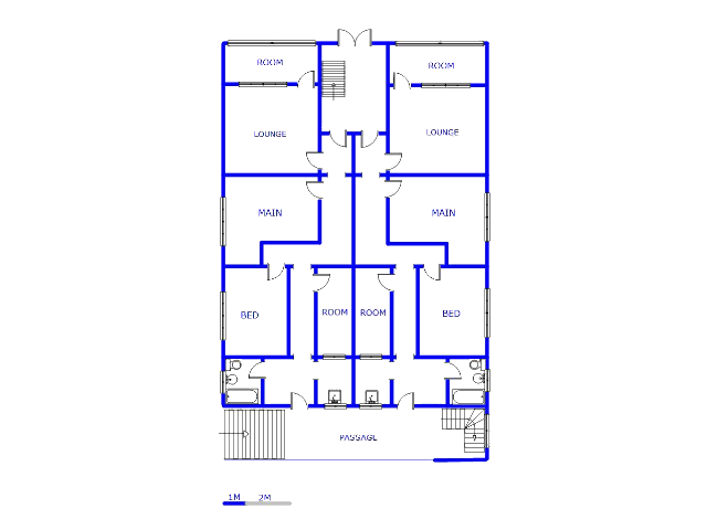 Floor plan of the property in Malvern - JHB