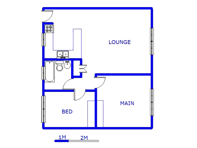 Floor plan of the property in Norkem park