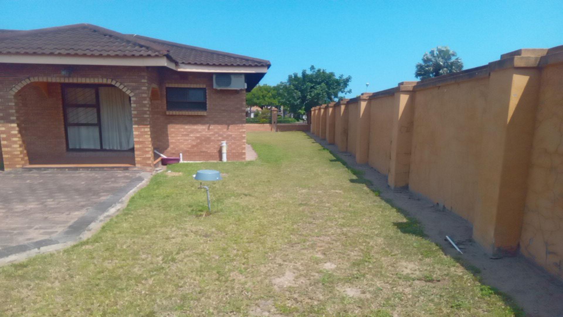 Backyard of property in Richards Bay