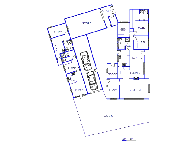 Floor plan of the property in Emalahleni (Witbank) 