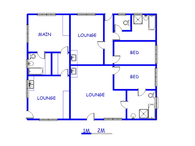 Floor plan of the property in Clocolan