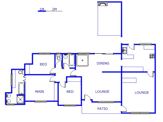 Floor plan of the property in Albertsdal