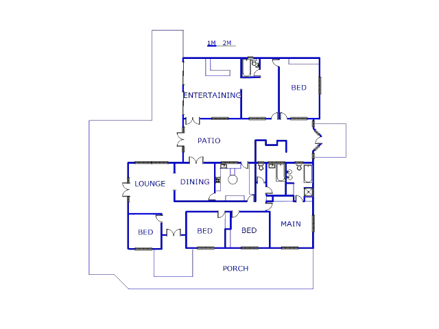 Floor plan of the property in Klip River