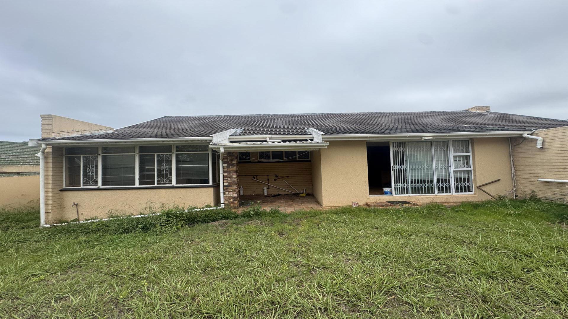 Backyard of property in East London