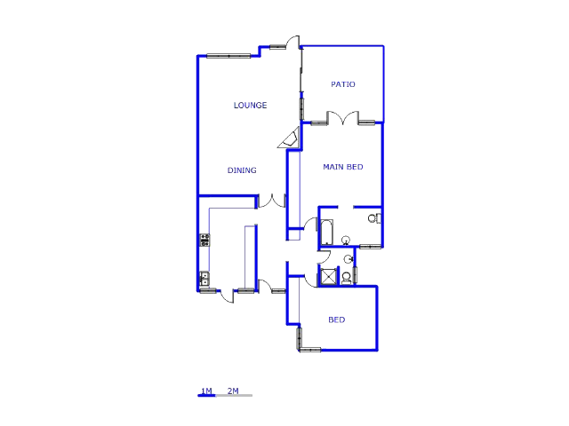 Floor plan of the property in Woodmead