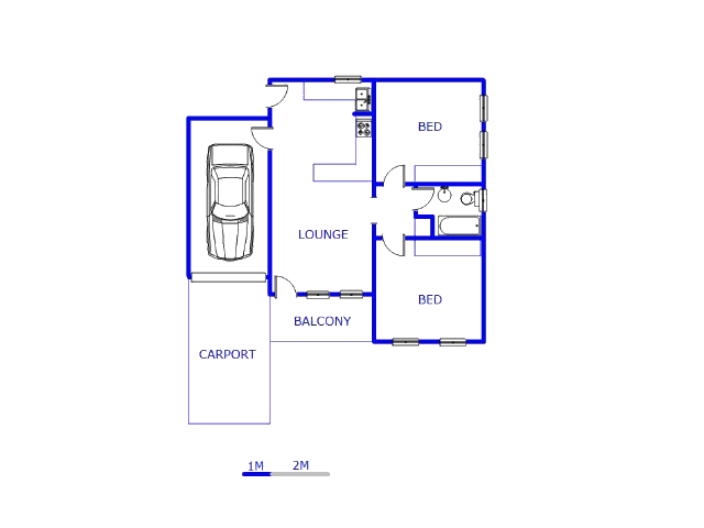 Floor plan of the property in Emalahleni (Witbank) 