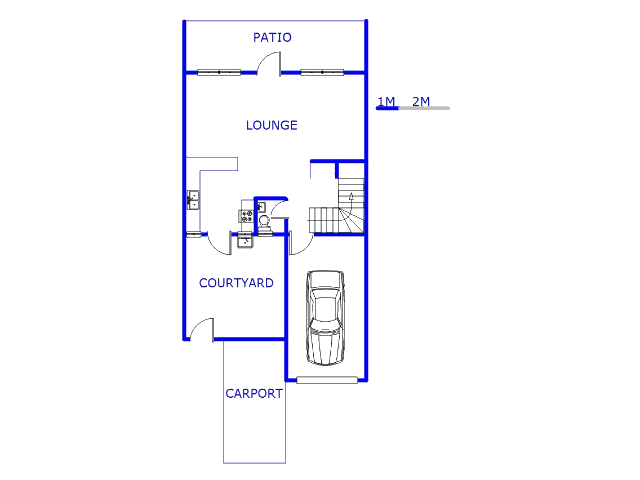 Floor plan of the property in Sasolburg