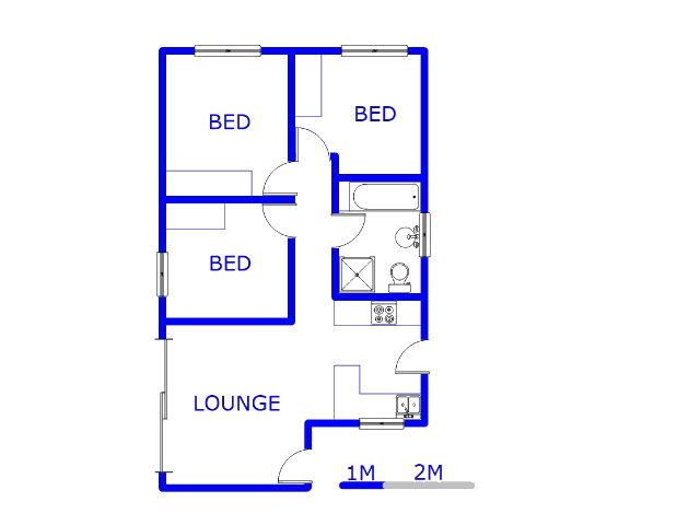 Ground Floor - 61m2 of property for sale in Crystal Park
